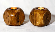 wooden tea light holder uk