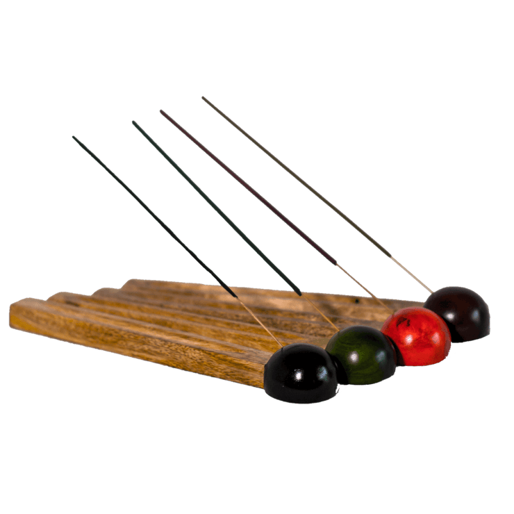 MANGO WOOD MATCHSTICK INCENSE HOLDER - {{ ecool-designs }}