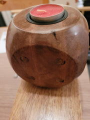 BABY MANGO WOOD DICE TEA LIGHT HOLDER - {{ ecool-designs }}