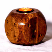 wooden tea light holder