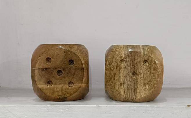 long wooden tea light holder