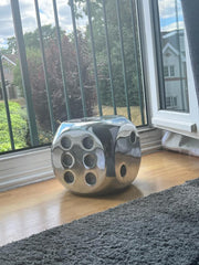 LARGE RECYCLED ALUMINIUM DICE TEA LIGHT HOLDER - {{ ecool-designs }}