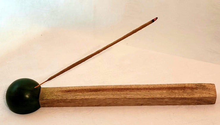 mango wood matchstick incense stick holder